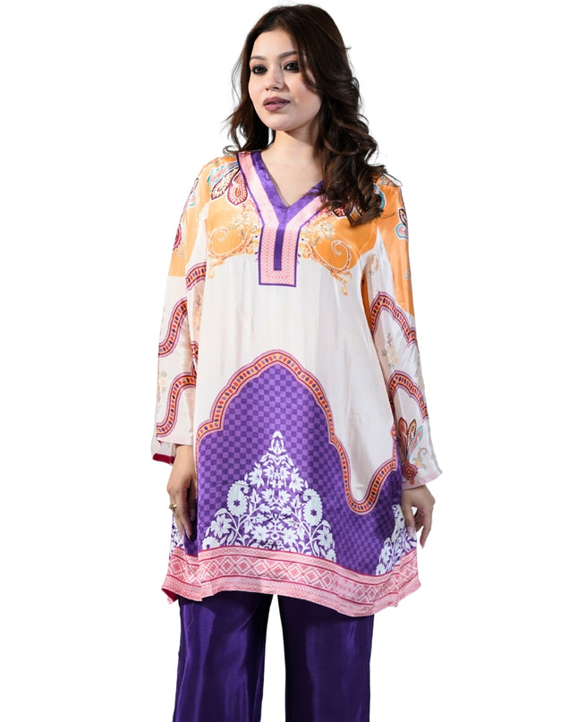 Printed Crepe Coord Set