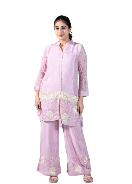 Chinon Fabric with Thread Work Coord Set