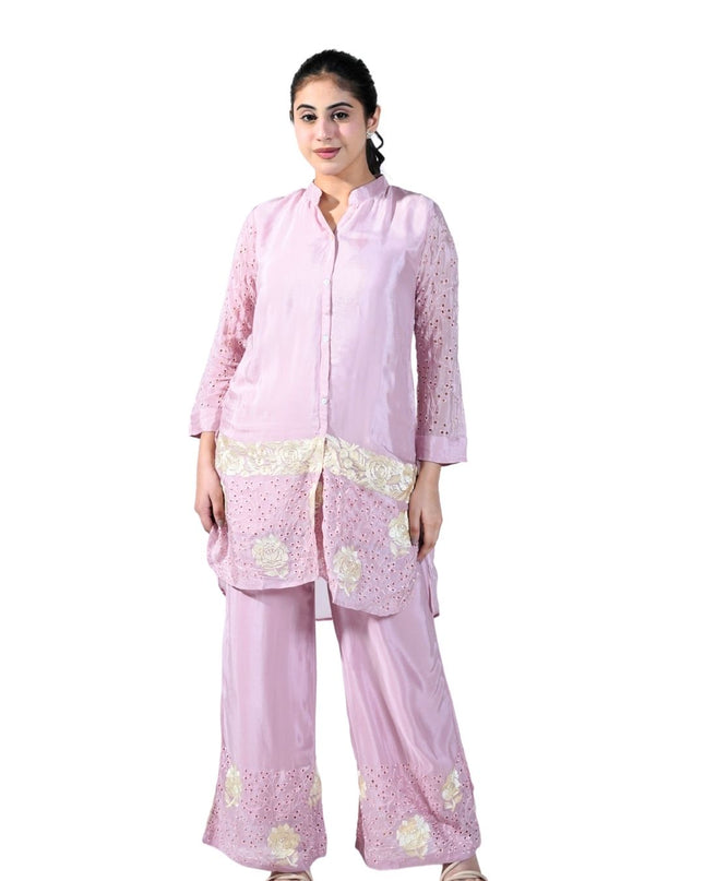 Chinon Fabric with Thread Work Coord Set