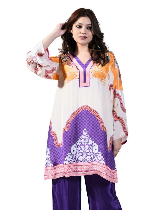 Printed Crepe Coord Set