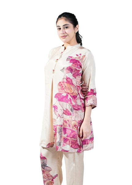 Printed Crepe Coord Set