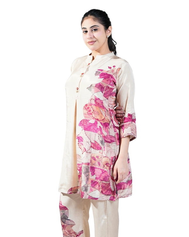 Printed Crepe Coord Set