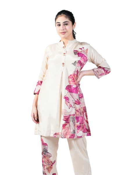 Printed Crepe Coord Set