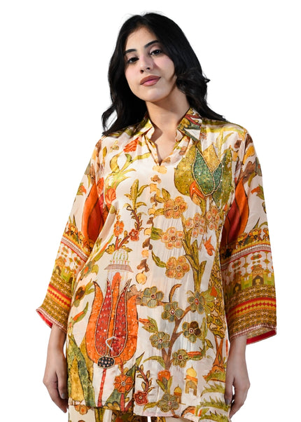 Crepe Print Coord Set