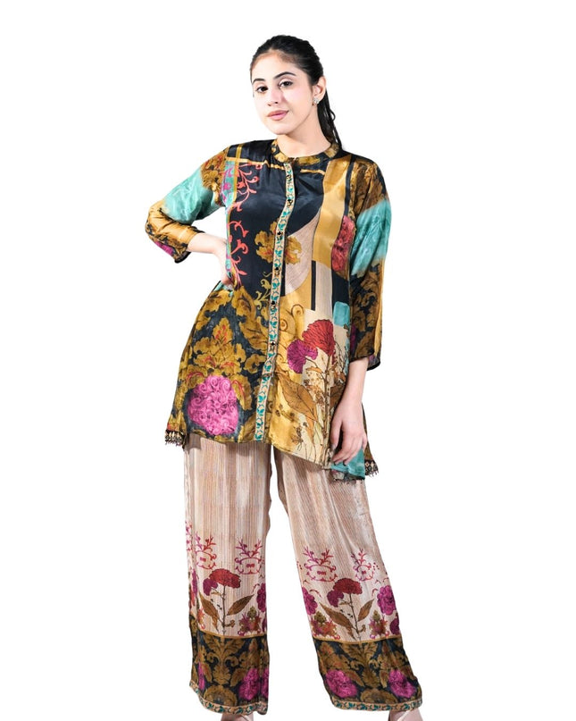 Printed Crepe Fabric Coord set