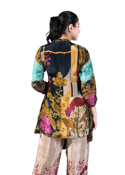 Printed Crepe Fabric Coord set