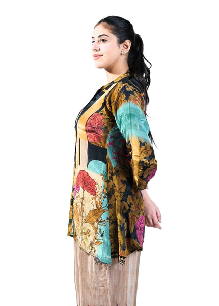 Printed Crepe Fabric Coord set