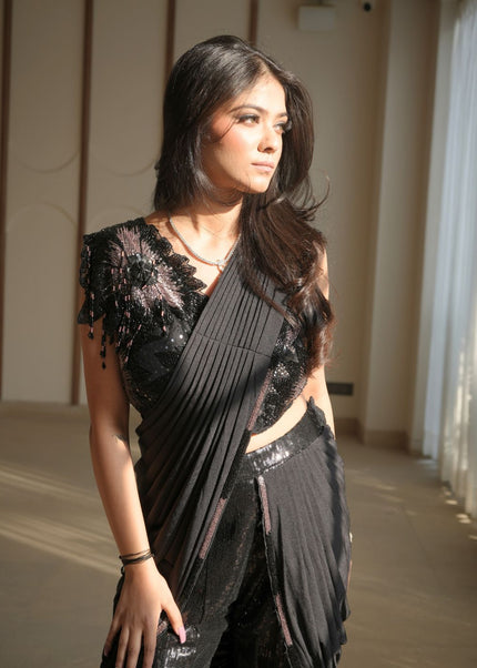 Pure Georgette Outfit with Heavy Handwork