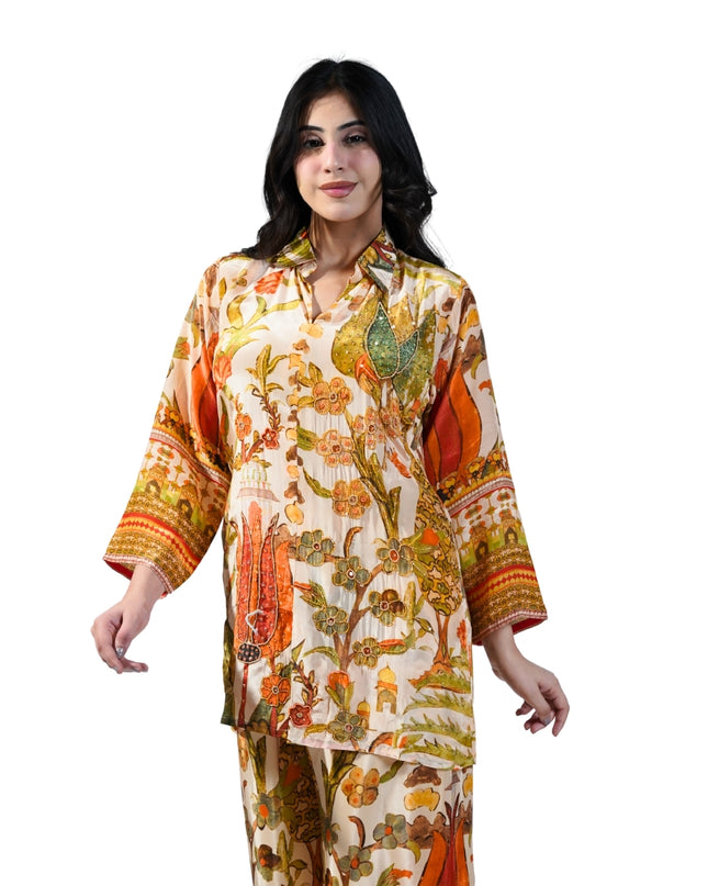 Crepe Print Coord Set