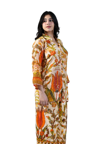 Crepe Print Coord Set