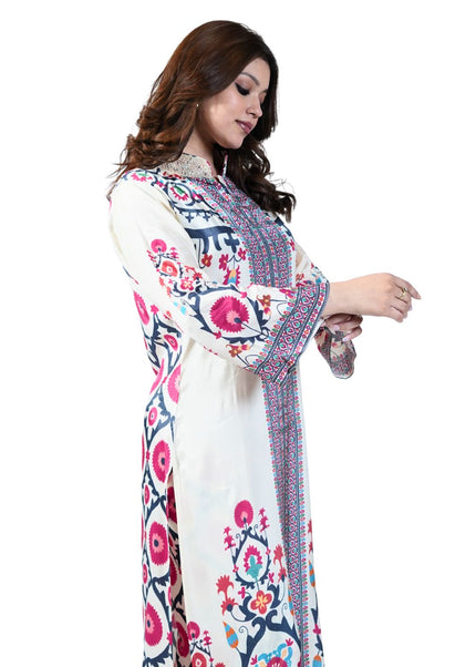 Muslin Print Kurti Set