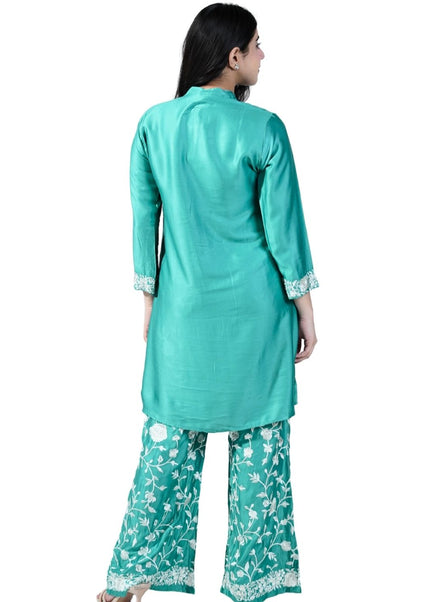 Cotton Muslin Embroided Threadwork Coord Set