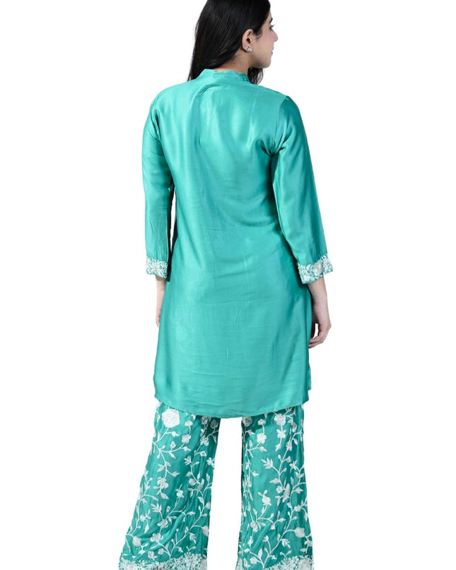 Cotton Muslin Embroided Threadwork Coord Set