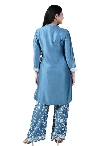 Cotton Muslin Embroided Threadwork Coord Set