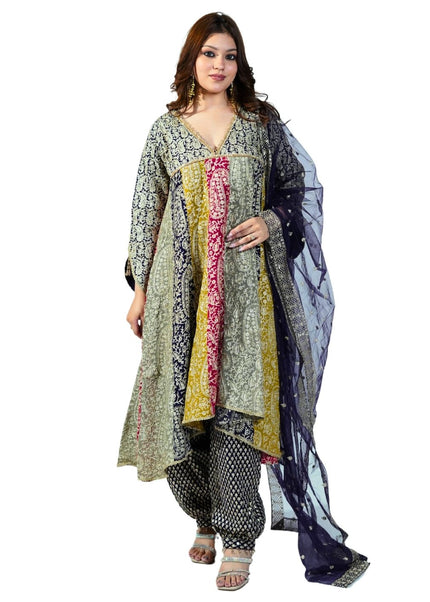 Papram Suit with Ari Work and Salwaar