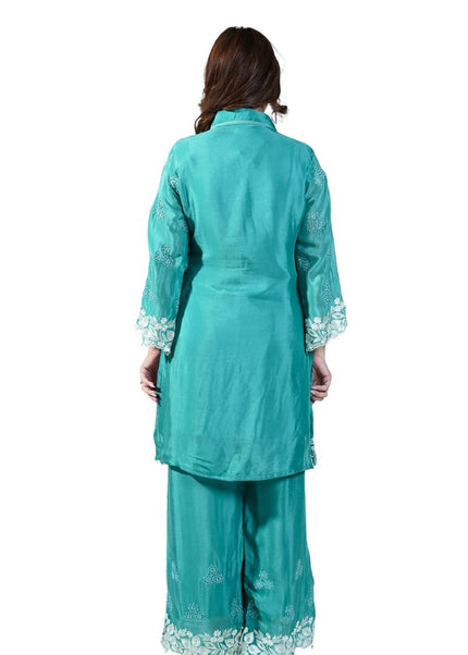 Crepe Thread work Coord Set