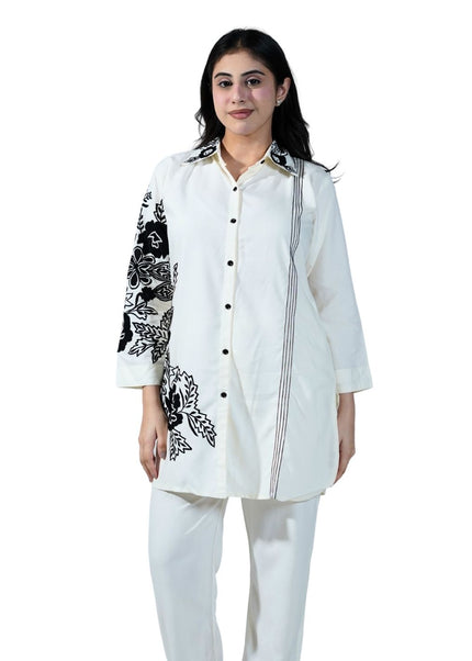 Cotton Fabric Embroided Thread Work