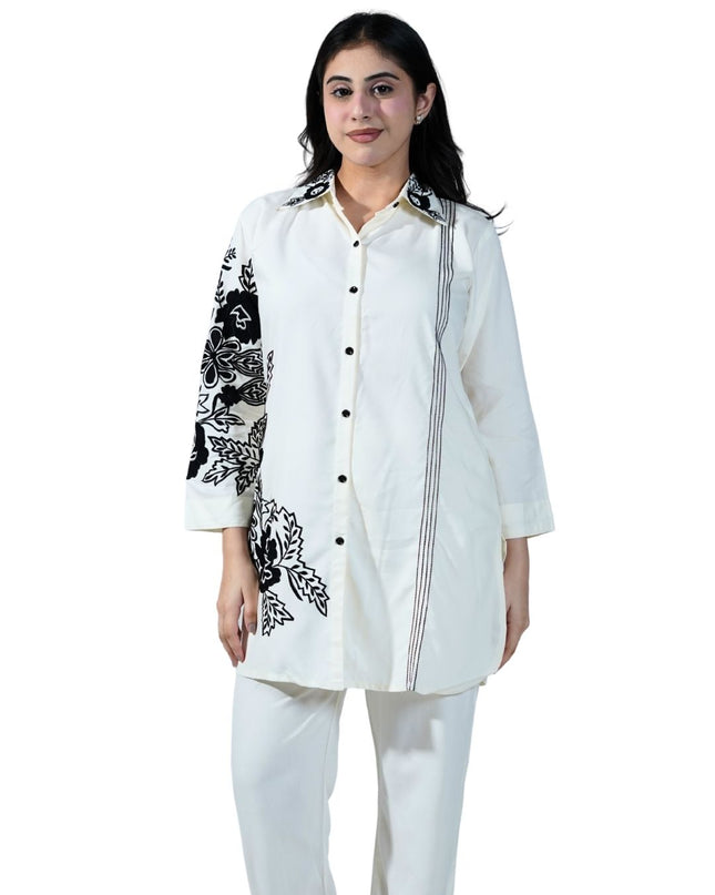 Cotton Fabric Embroided Thread Work