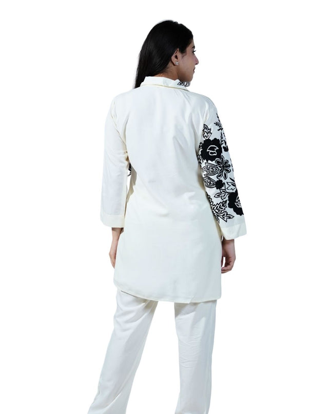 Cotton Fabric Embroided Thread Work