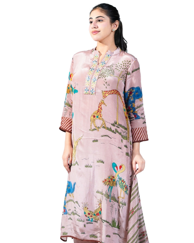 Cotton Embroided Kurta Set