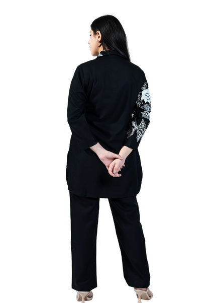 Cotton fabric With Embroided Thread Work Coord Set