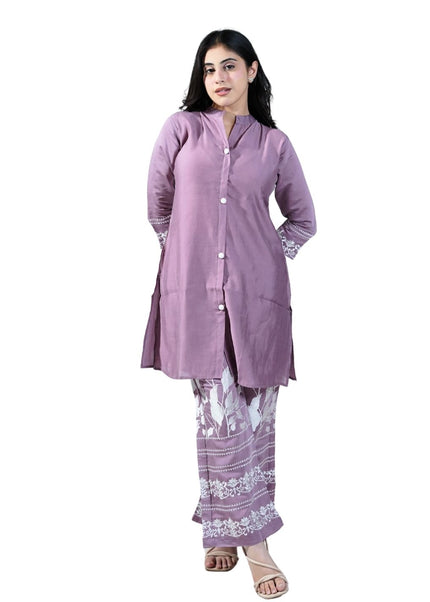 Muslin Fabric with Back work & Embroided Bottoms