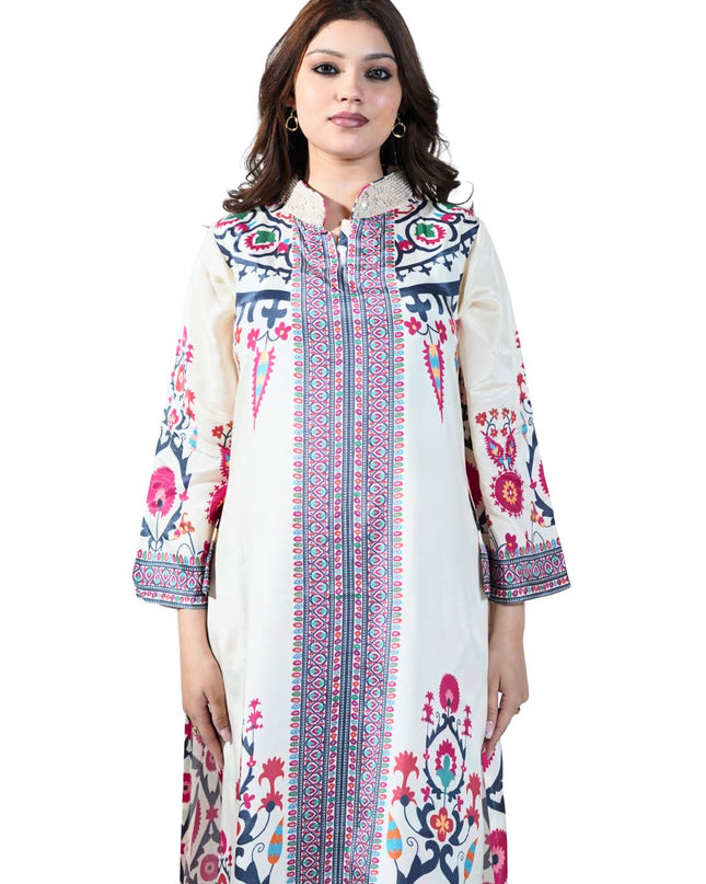Muslin Print Kurti Set