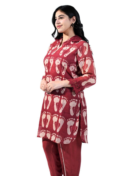 Printed Linen Coord set