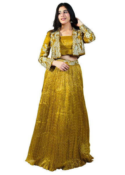 Lehenga with Jacket 3-piece set