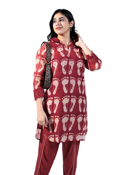 Printed Linen Coord set