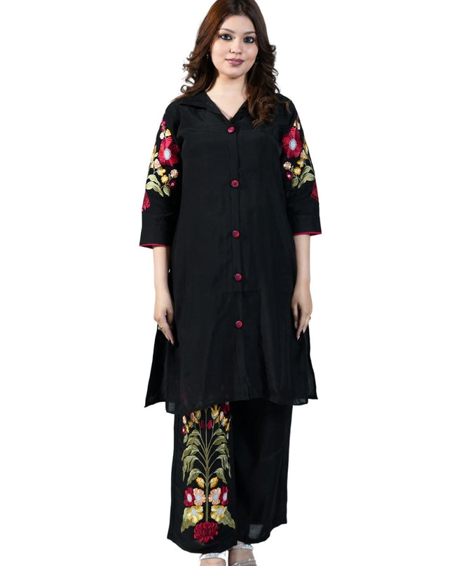 Muslin Cotton Lace work Kurta Set
