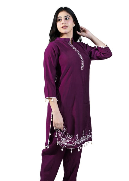 Thread Work Cotton Coord Set