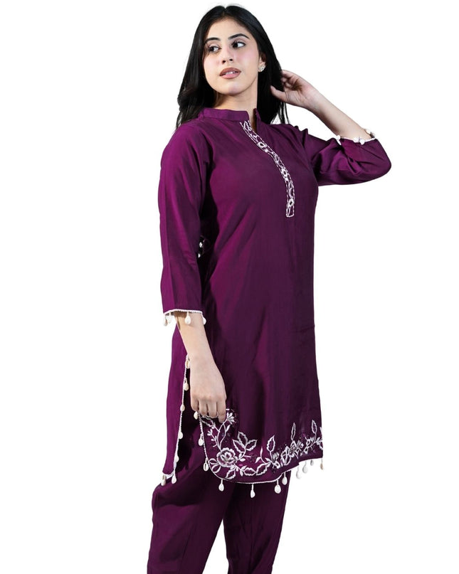 Thread Work Cotton Coord Set