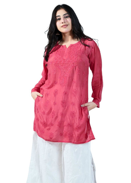 Georgette Lucknowi Kurti