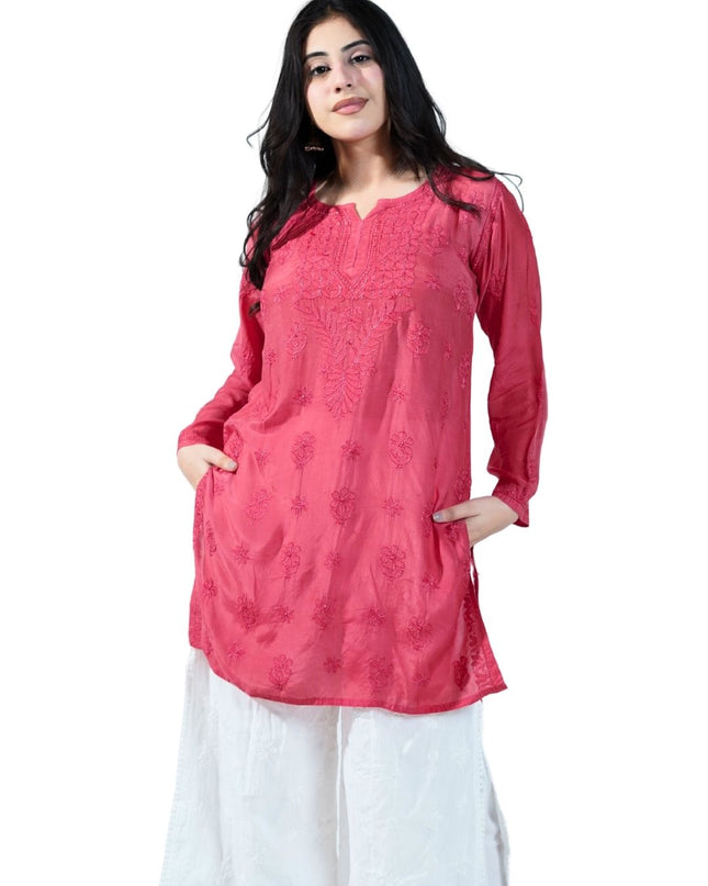 Georgette Lucknowi Kurti