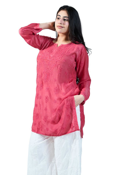 Georgette Lucknowi Kurti