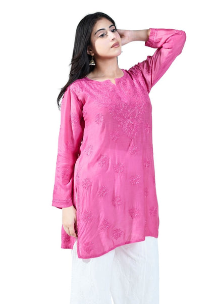 Cotton Muslin Lucknowi Kurti