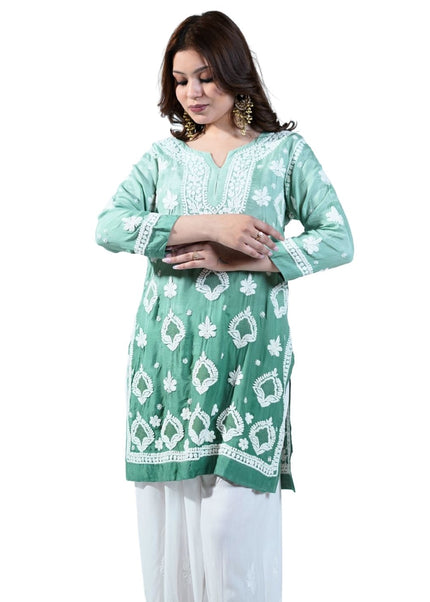 Georgette Lucknowi Kurti