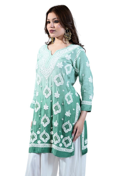 Georgette Lucknowi Kurti