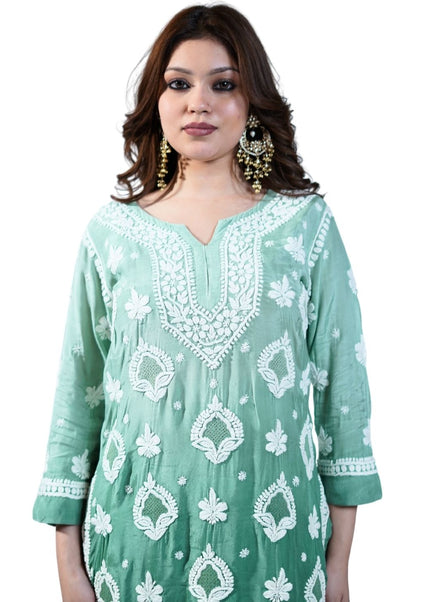 Georgette Lucknowi Kurti