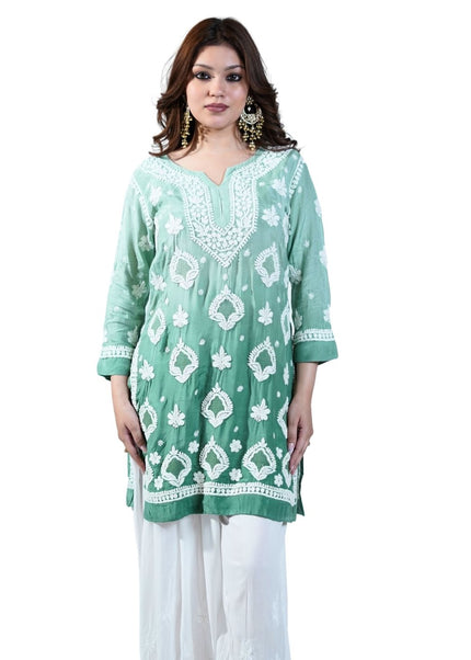 Georgette Lucknowi Kurti