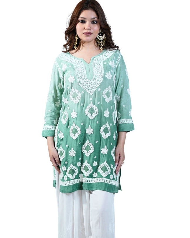 Georgette Lucknowi Kurti