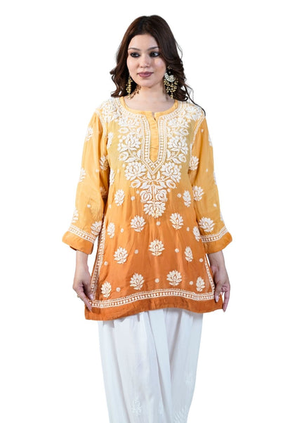 Muslin Cotton Lucknowi Kurti
