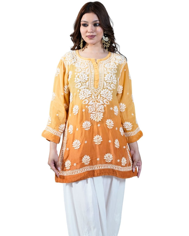 Muslin Cotton Lucknowi Kurti