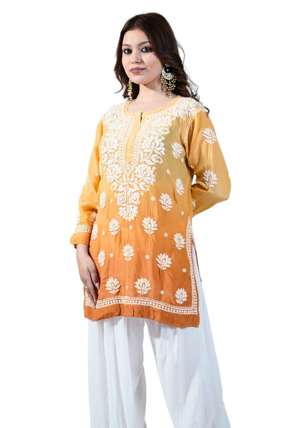 Muslin Cotton Lucknowi Kurti