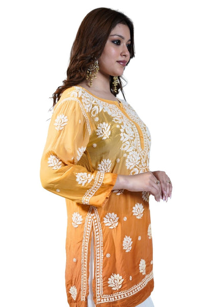 Muslin Cotton Lucknowi Kurti
