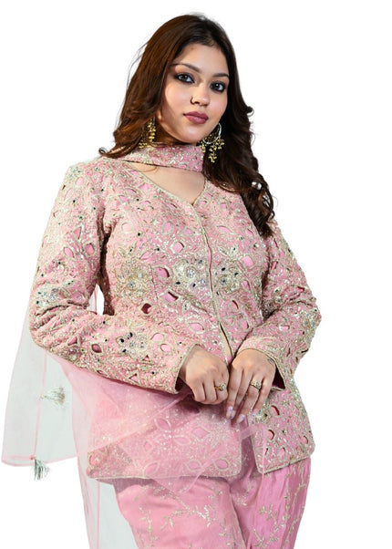 Co-Ord Set with Ari Cutwork and Bell-Bottom Pants