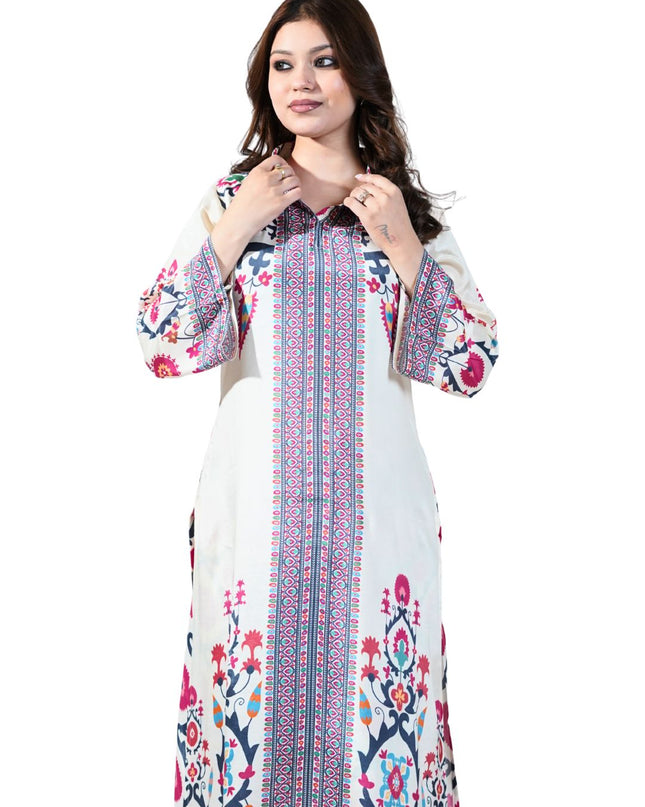 Muslin Print Kurti Set