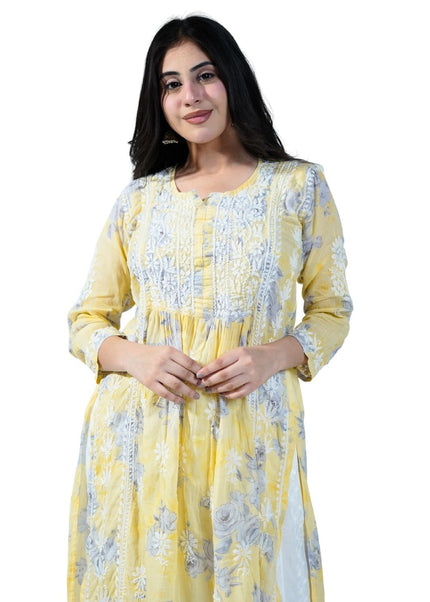 Muslin Cotton Lucknowi Kurti