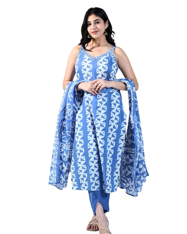 Cotton Printed Kurti Set
